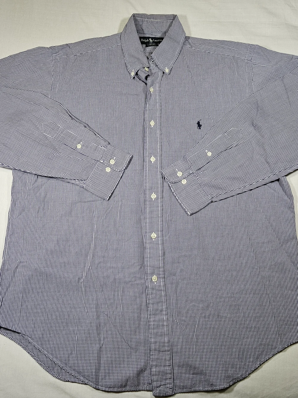 Vintage Polo Ralph Lauren Men's Yarmouth Gingham Check Shirt 16 34/35 Large